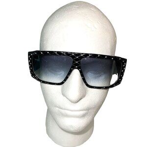 Helena Rubinstein Rhinestone Studded Sunglasses Womens One Size Vintage Black